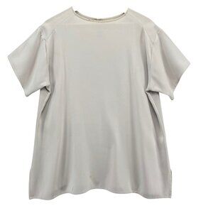 RTW Charleston Blouse Womens Beige Short Sleeve Flowy Relaxed Size XXL